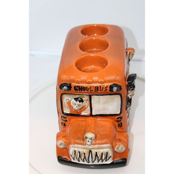 Yankee Candle - Boney Bunch Ghoul Bus Triple Tealight Holder 2014 - Picture 3 of 9